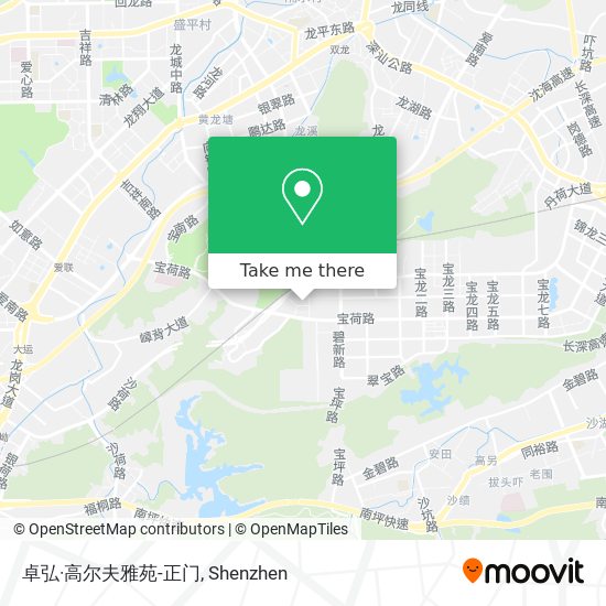 卓弘·高尔夫雅苑-正门 map