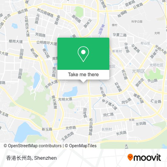 香港长州岛 map