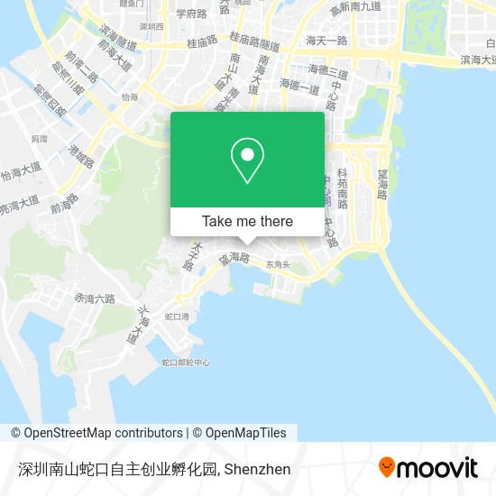 深圳南山蛇口自主创业孵化园 map