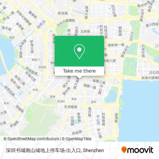 深圳书城南山城地上停车场-出入口 map