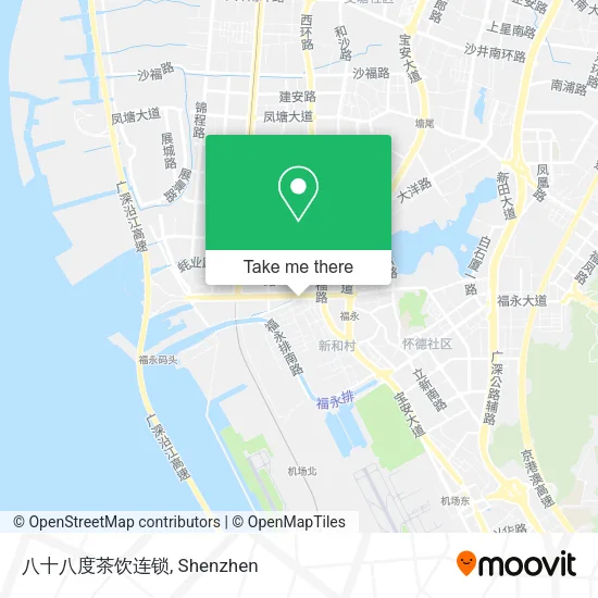 八十八度茶饮连锁 map