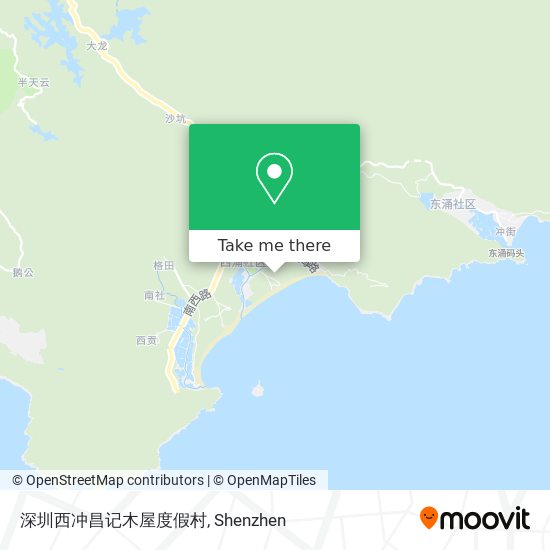深圳西冲昌记木屋度假村 map