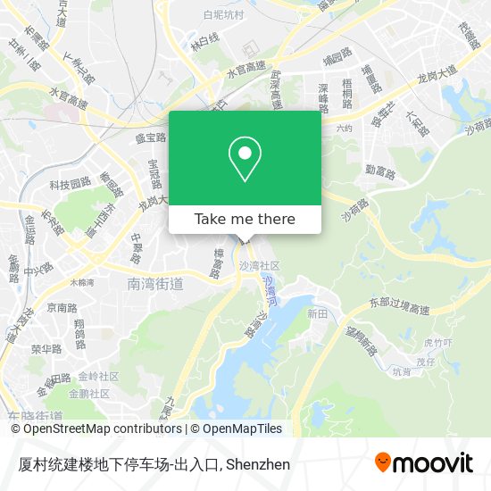 厦村统建楼地下停车场-出入口 map
