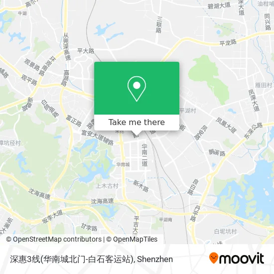深惠3线(华南城北门-白石客运站) map