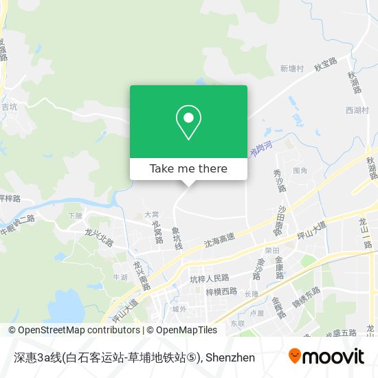 深惠3a线(白石客运站-草埔地铁站⑤) map