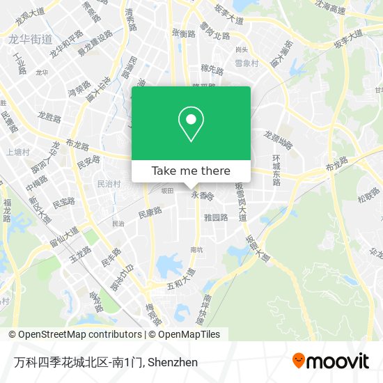 万科四季花城北区-南1门 map