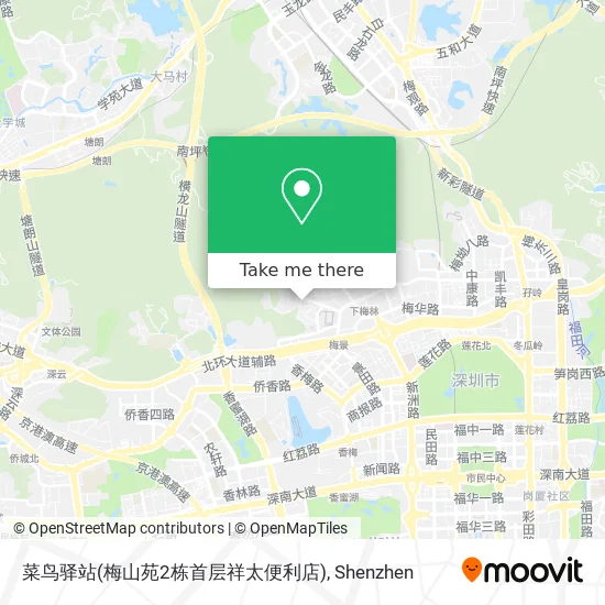 菜鸟驿站(梅山苑2栋首层祥太便利店) map