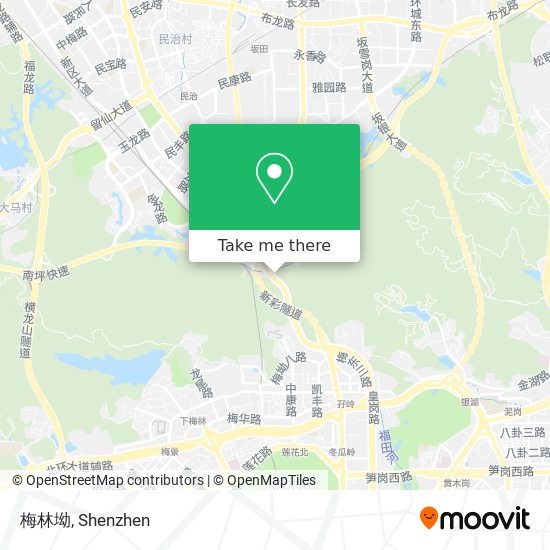 梅林坳 map