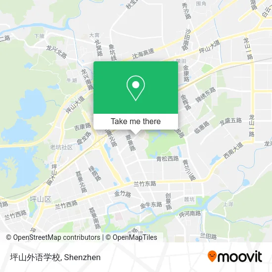 坪山外语学校 map