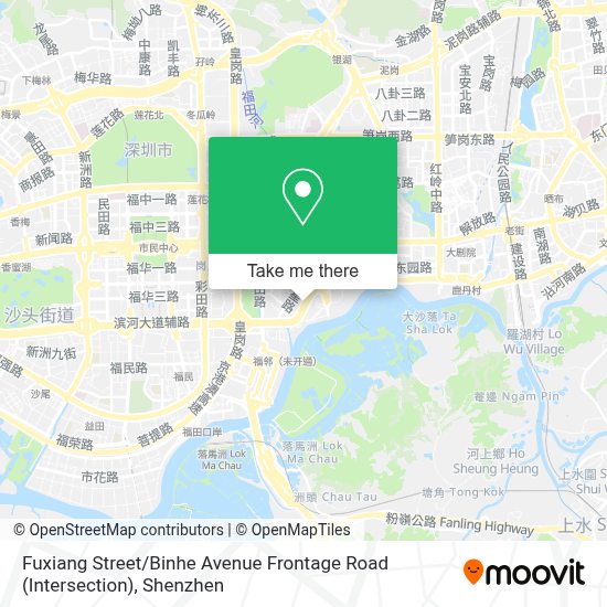 How To Get To 福祥街 滨河大道辅路 路口 In 福田区by Metro Or Bus
