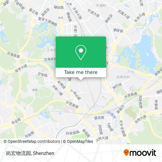 岗宏物流园 map