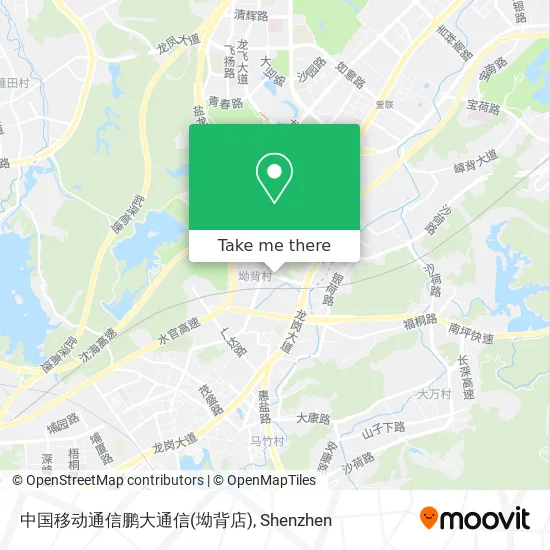 中国移动通信鹏大通信(坳背店) map
