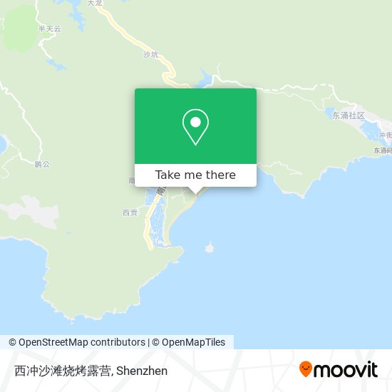 西冲沙滩烧烤露营 map