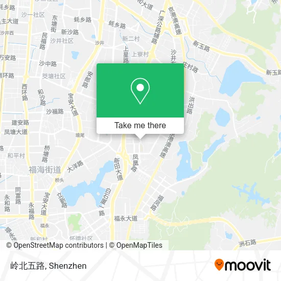 岭北五路 map