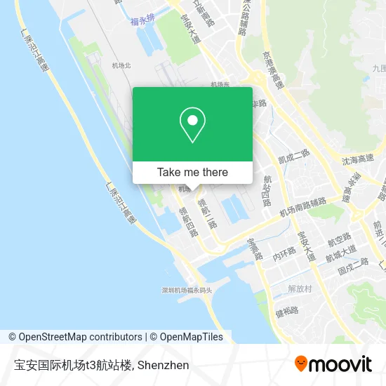 宝安国际机场t3航站楼 map