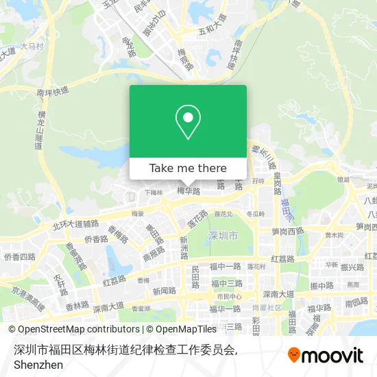 深圳市福田区梅林街道纪律检查工作委员会 map