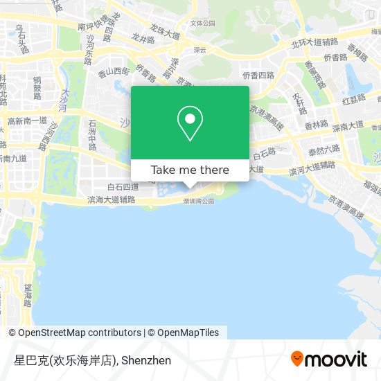 星巴克(欢乐海岸店) map