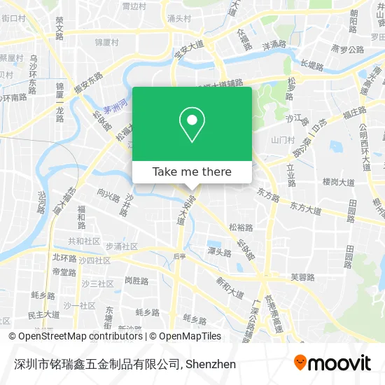 深圳市铭瑞鑫五金制品有限公司 map