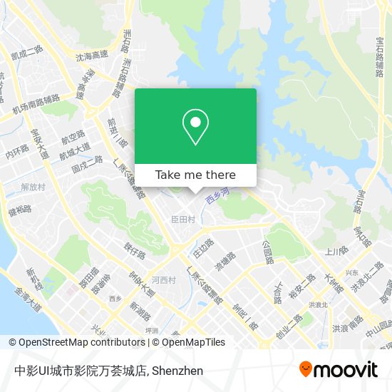中影UI城市影院万荟城店 map