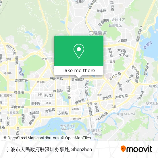 宁波市人民政府驻深圳办事处 map