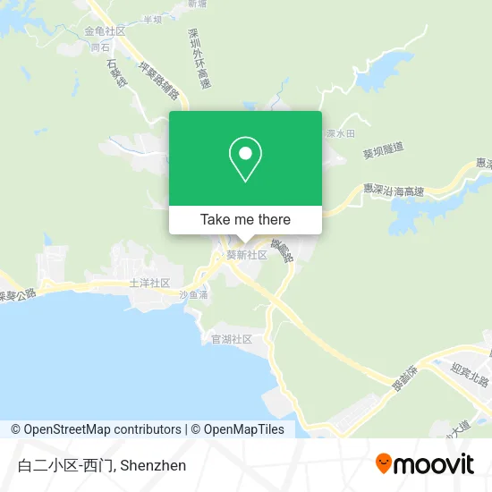 白二小区-西门 map