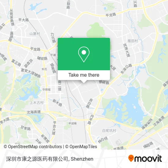 深圳市康之源医药有限公司 map