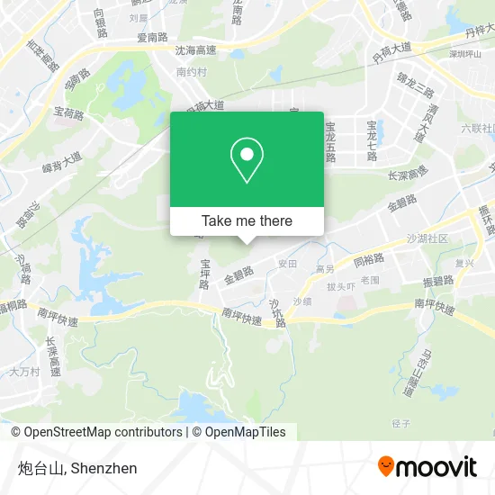 炮台山 map