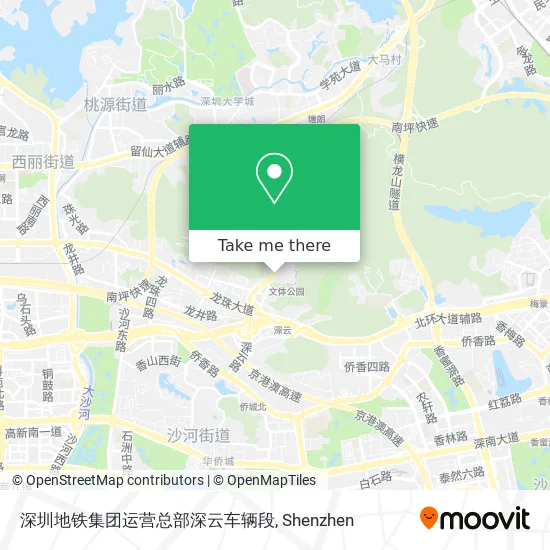 深圳地铁集团运营总部深云车辆段 map