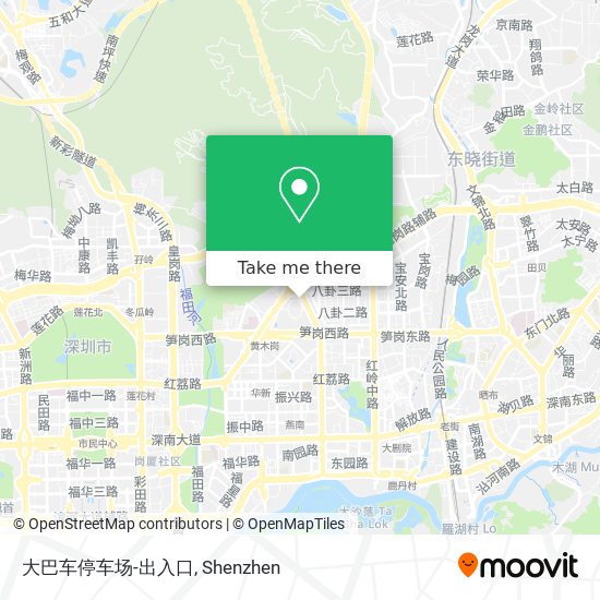 大巴车停车场-出入口 map