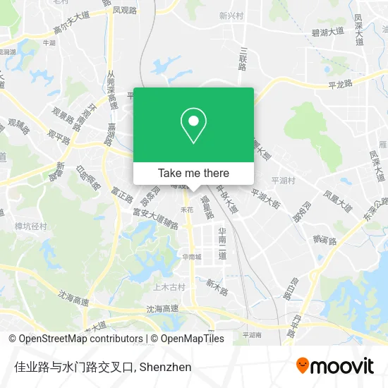 佳业路与水门路交叉口 map