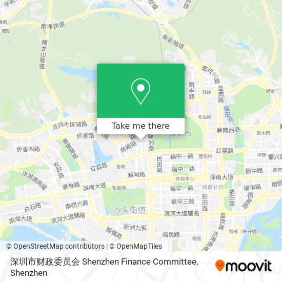 深圳市财政委员会 Shenzhen Finance Committee map