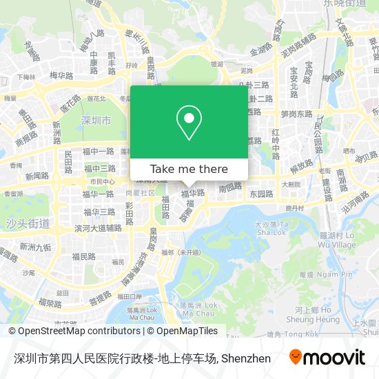 深圳市第四人民医院行政楼-地上停车场 map