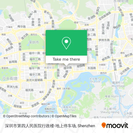 深圳市第四人民医院行政楼-地上停车场 map
