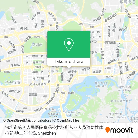 深圳市第四人民医院食品公共场所从业人员预防性体检部-地上停车场 map