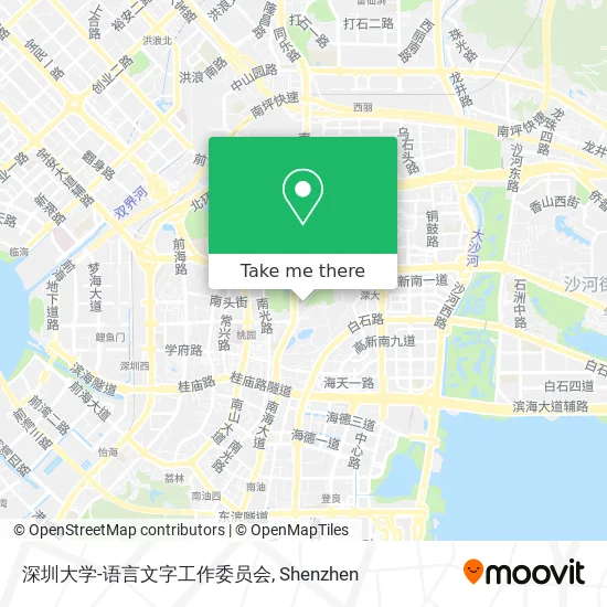 深圳大学-语言文字工作委员会 map