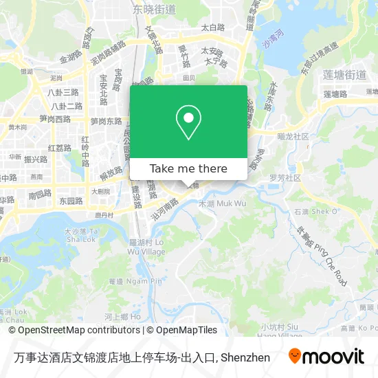 万事达酒店文锦渡店地上停车场-出入口 map