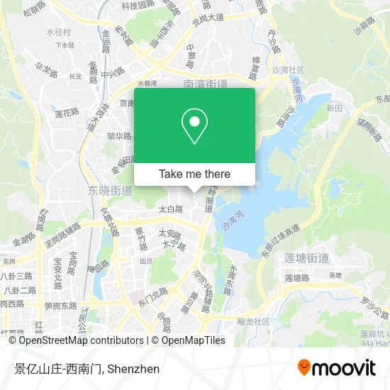 景亿山庄-西南门 map