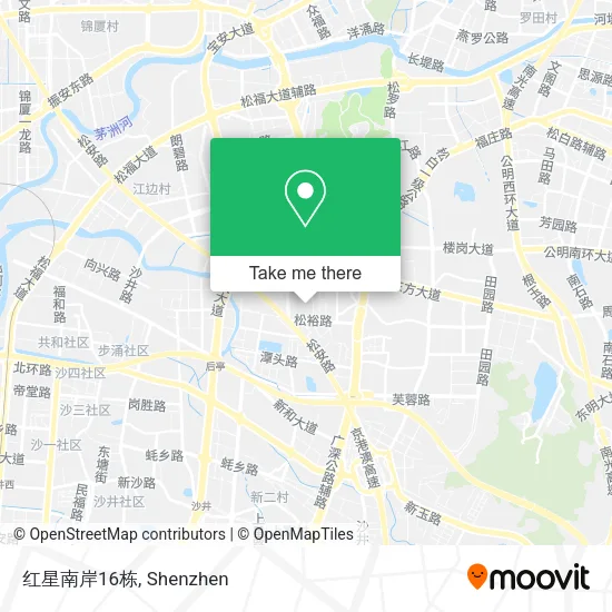 红星南岸16栋 map