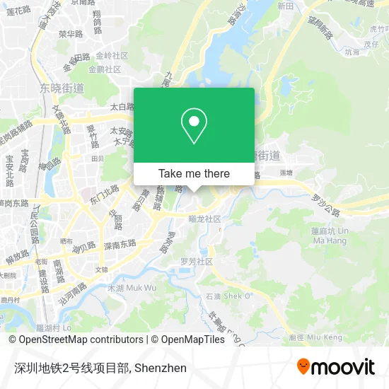 深圳地铁2号线项目部 map