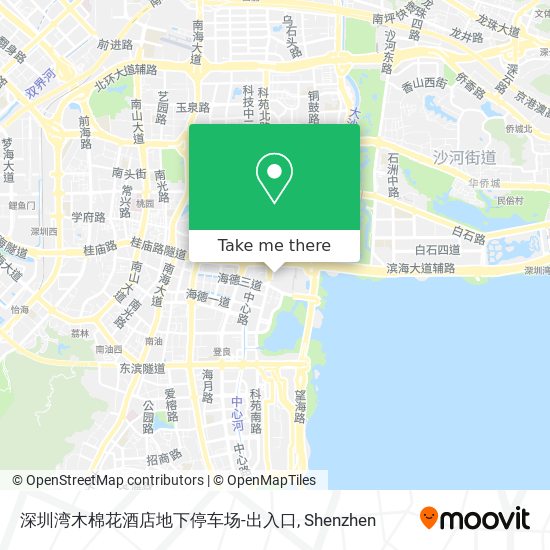 深圳湾木棉花酒店地下停车场-出入口 map