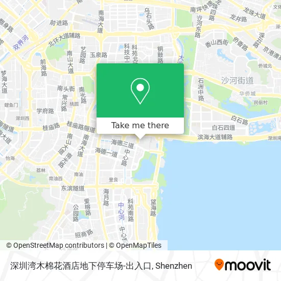 深圳湾木棉花酒店地下停车场-出入口 map