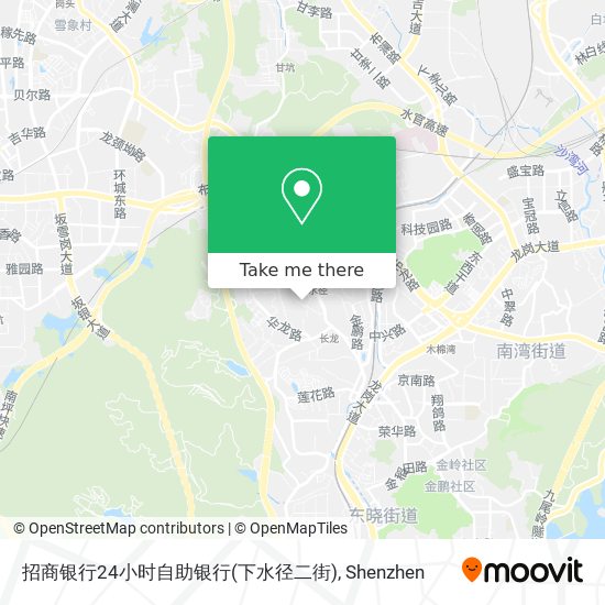 招商银行24小时自助银行(下水径二街) map
