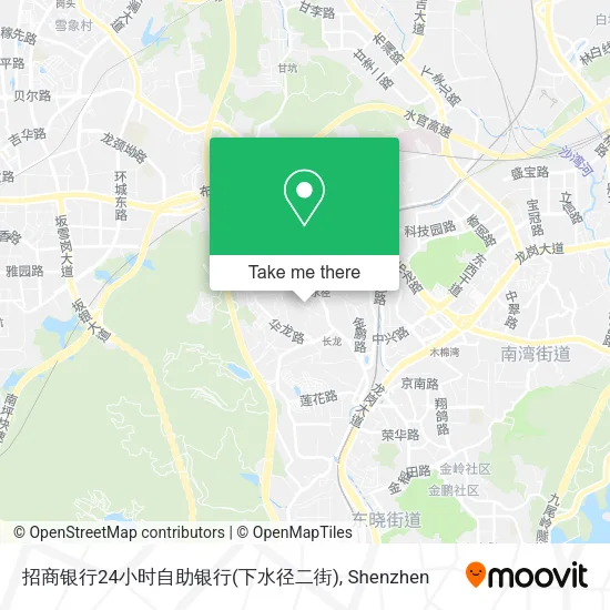 招商银行24小时自助银行(下水径二街) map