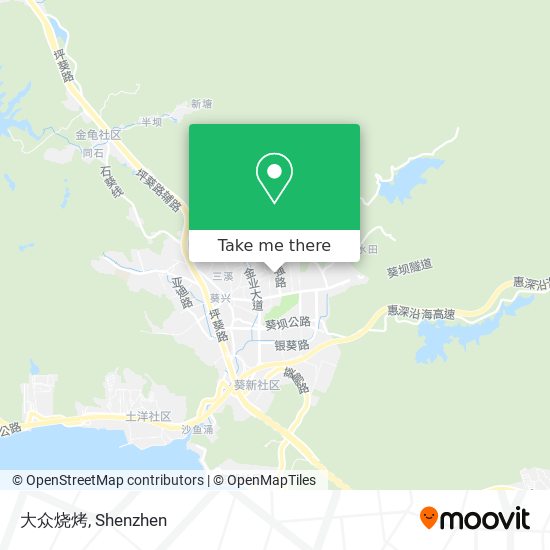 大众烧烤 map