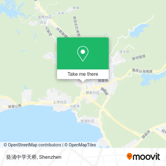 葵涌中学天桥 map