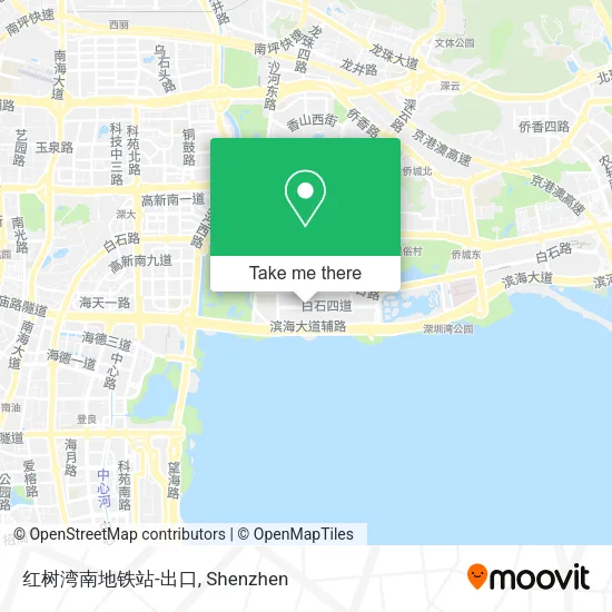 红树湾南地铁站-出口 map