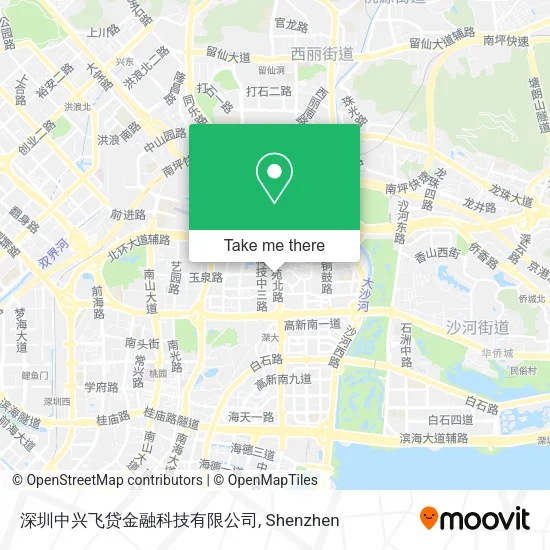 深圳中兴飞贷金融科技有限公司 map