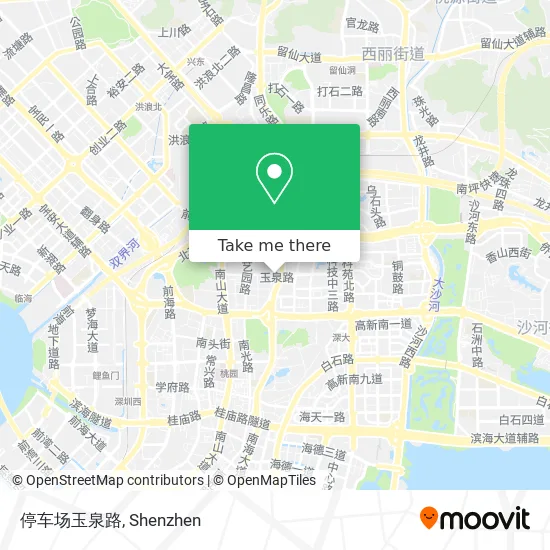 停车场玉泉路 map