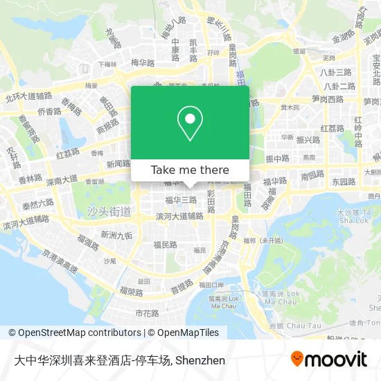 大中华深圳喜来登酒店-停车场 map