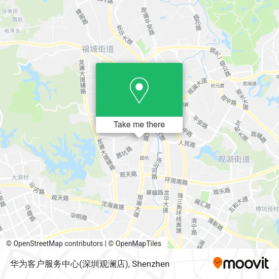 华为客户服务中心(深圳观澜店) map